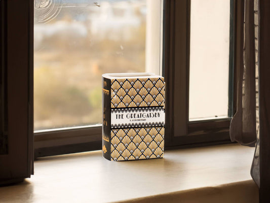 Ceramic Book-Shaped Vase