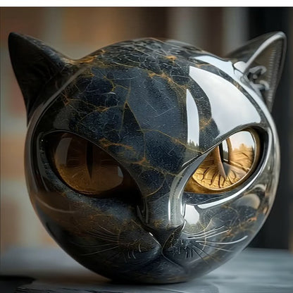 Cat-shaped Resin Ornament