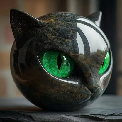 Cat-shaped Resin Ornament