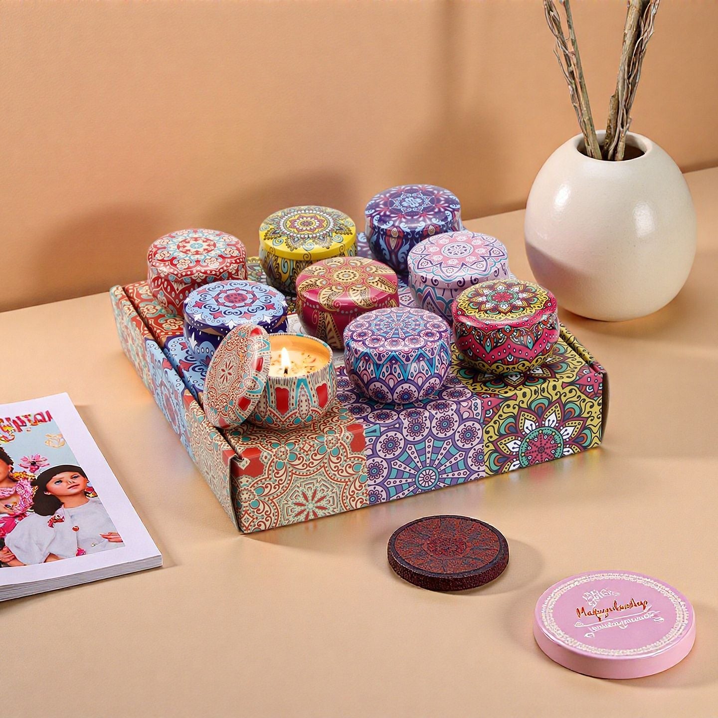 Soy Wax Candles for Home Scented, Aromatherapy Candles Gift for Parties, Relaxing