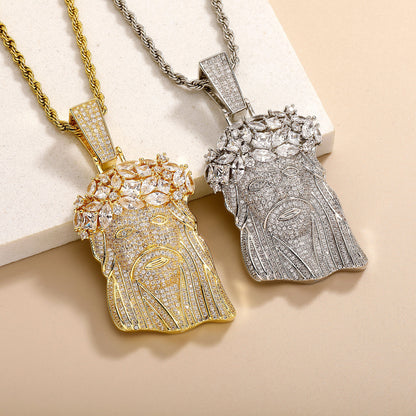 Jesus diamond-studded necklace,a gift for lover、friends and yourself.
