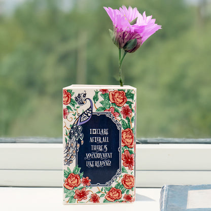 Ceramic Book-Shaped Vase