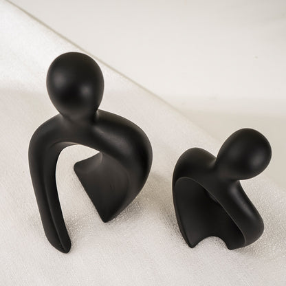 Ceramic Couple Sculptures For Home Decor