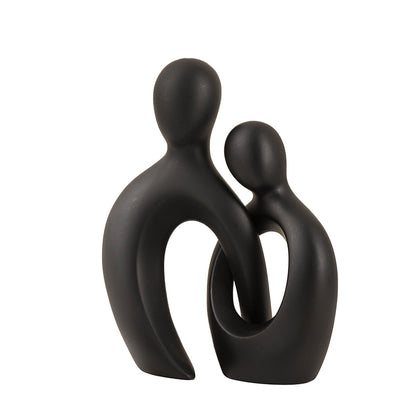 Ceramic Couple Sculptures For Home Decor