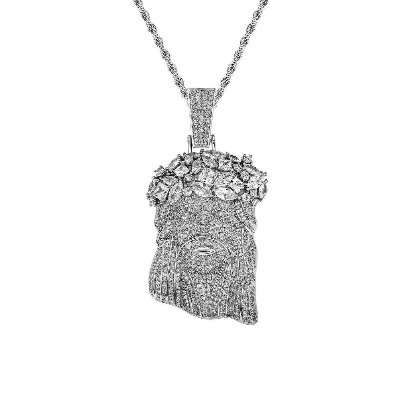 Jesus diamond-studded necklace,a gift for lover、friends and yourself.
