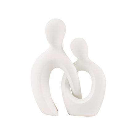 Ceramic Couple Sculptures For Home Decor