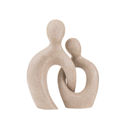 Ceramic Couple Sculptures For Home Decor